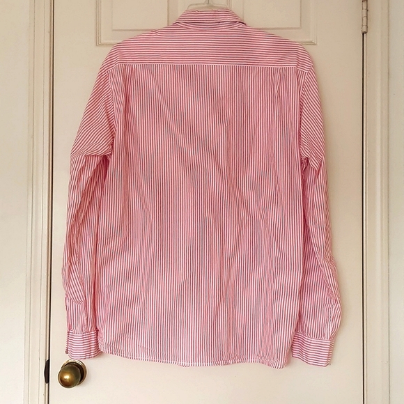 NWOT. H&M Men's 100% Corton Casual Button-Down Shirt with stripes. - Picture 5 of 5